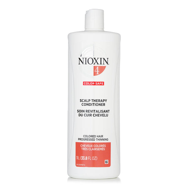 Nioxin Density System 4 Scalp Therapy Conditioner (Colored Hair, Progressed Thinning, Color Safe)  1000ml/33.8oz