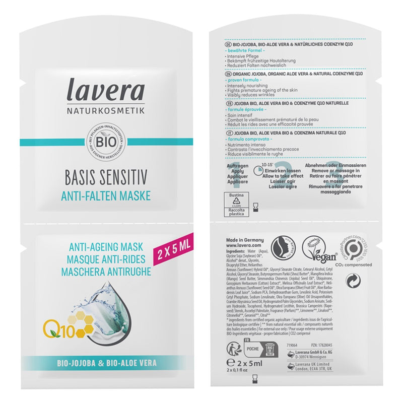 Lavera Basis Sensitiv Q10 Anti-Ageing Mask  2x5ml