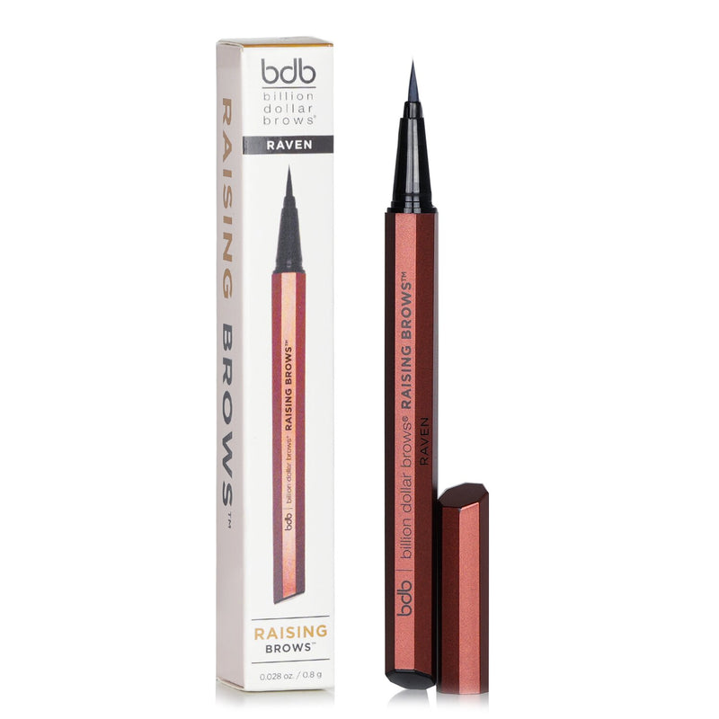 Billion Dollar Brows Raising Brows Liquid Brow Pen - # Raven  0.8g/0.028oz