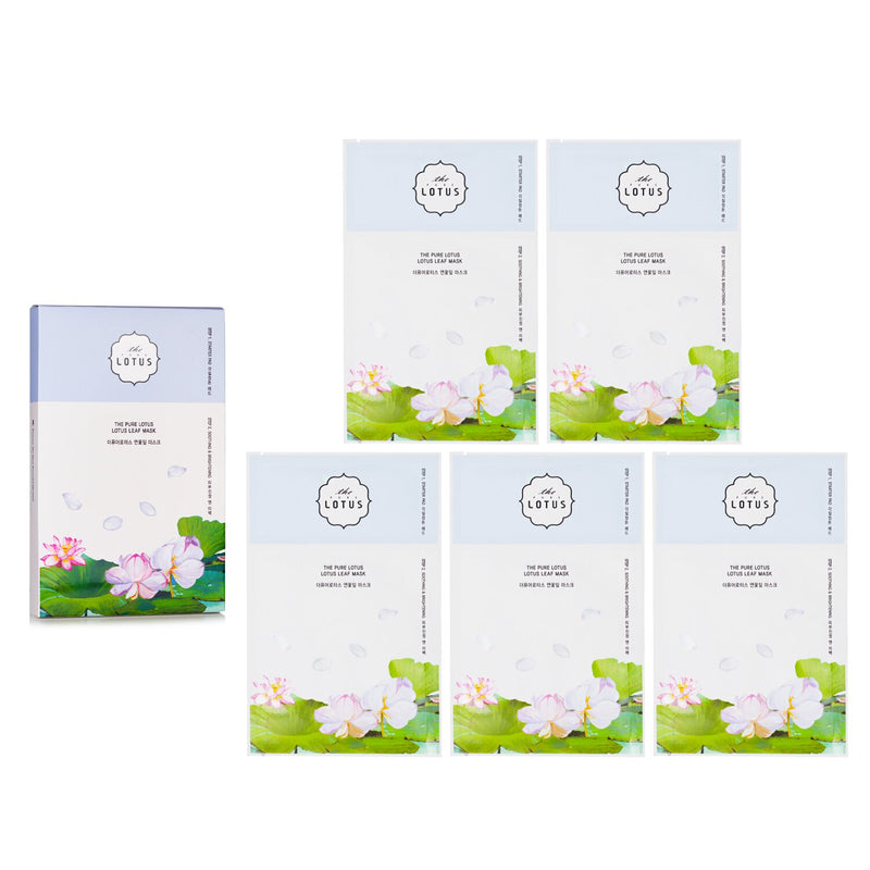 THE PURE LOTUS Lotus Leaf Mask - Soothing & Brightening  5pcs