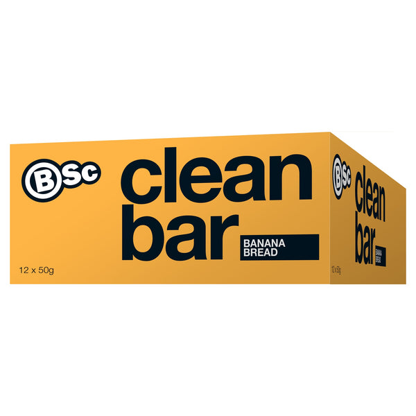Body Science Clean Plant Protein Bar 50g - Banana Bread 12 Box