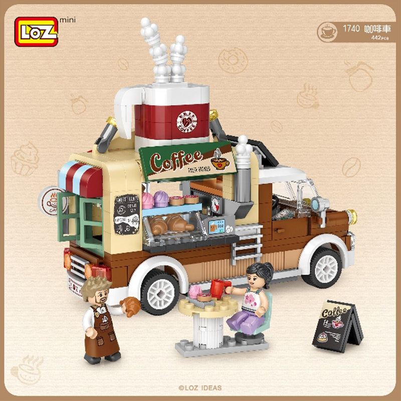 Loz LOZ Mini Blocks - Coffee Car  14 x 18 x 8 cm