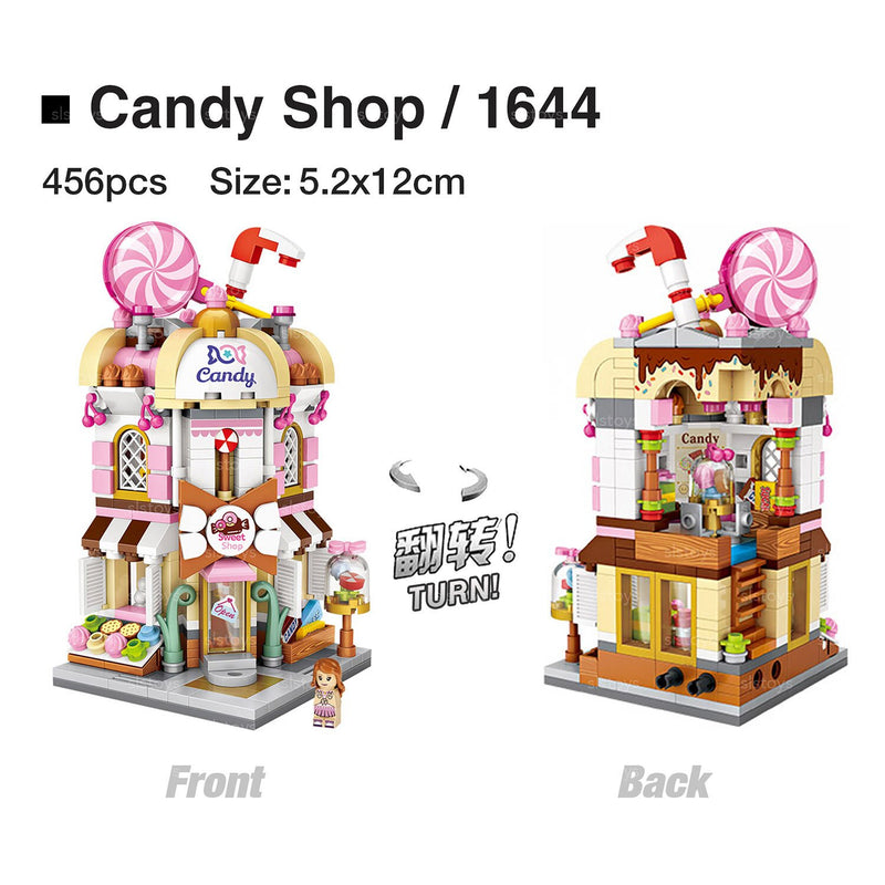 Loz LOZ Street Series - Candy Shop  19.5x16.5x4.5cm