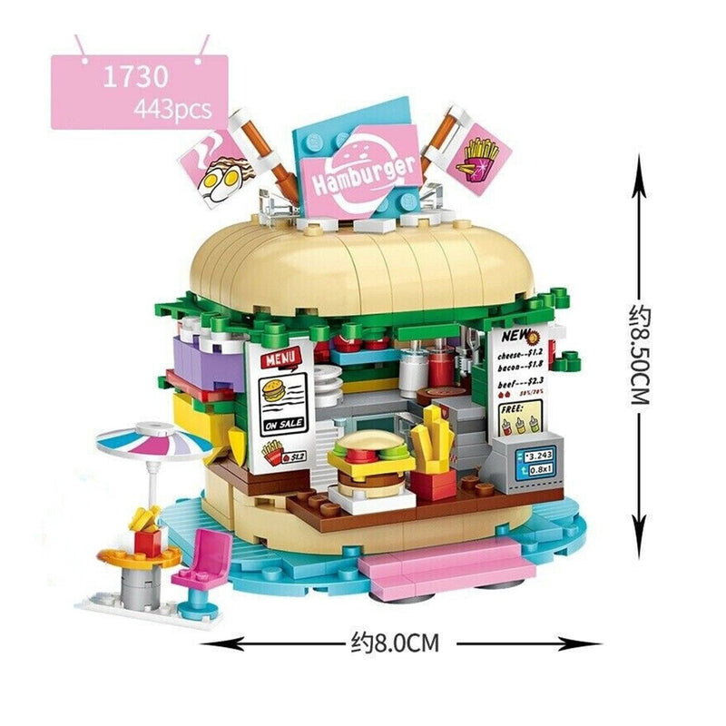 Loz LOZ Dream Amusement Park Series - Burger shop  13.5 x 18 x 8cm