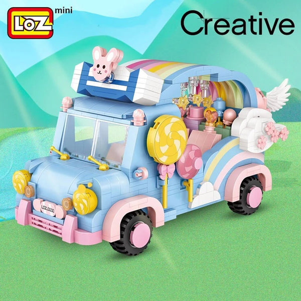 Loz LOZ Creator - Rainbow Car  20 x 15 x 8cm