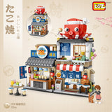 Loz LOZ Mini Blocks - Japanese Street Style Takoyaki Shop  15 x 20 x 8cm