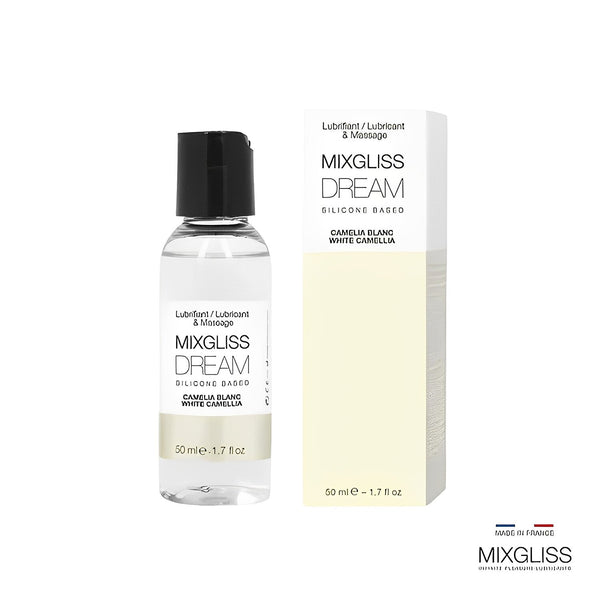 MIXGLISS Dream 2 in 1 Silicone Based Lubricant & Massage - White Camellia  50ml / 1.7oz