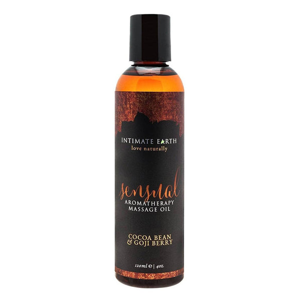 Intimate earth Sensual Massage Oil - Cocoa Bean & Goji Berry  120ml / 4oz