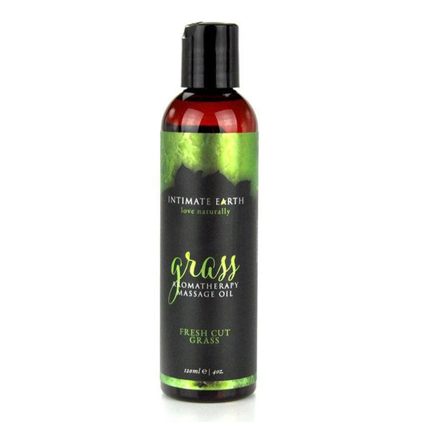 Intimate earth Grass Massage Oil - Fresh Cut Grass  120ml / 4oz