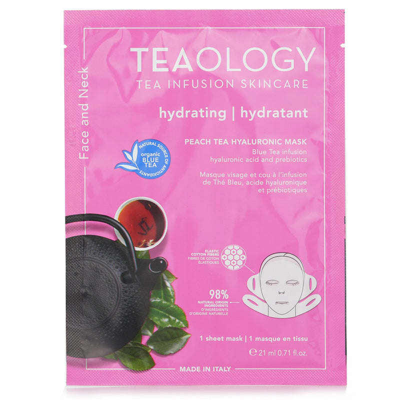 Teaology Peach Tea Hyaluronic Face & Neck Mask  21ml/0.17oz