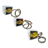 LOVE FACTOR Iron Fit No.2 Heavy Duty Steel Triple Cock Ring  1 pc