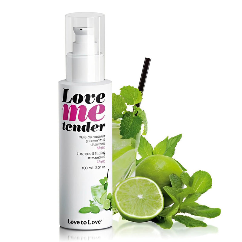 LOVE TO LOVE Love Me Tender Luscious & Heating Massage Oil - Mojito  100ml / 3.3oz