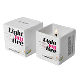 LOVE TO LOVE Light My Fire Sensual Massage Candle - White Musk  80ml / 2.8oz