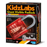 4M KidzLabs/Giant Visible Padlock  37x18x22.5mm