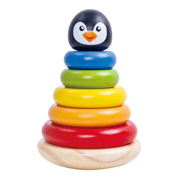 Tooky Toy Co Penguin Tower  12x12x18cm