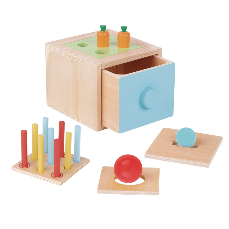 Tooky Toy Co 4 In 1 Educational Box  15x15x12cm