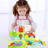 Tooky Toy Co 4 In 1 Shape Puzzles  23x23x5cm