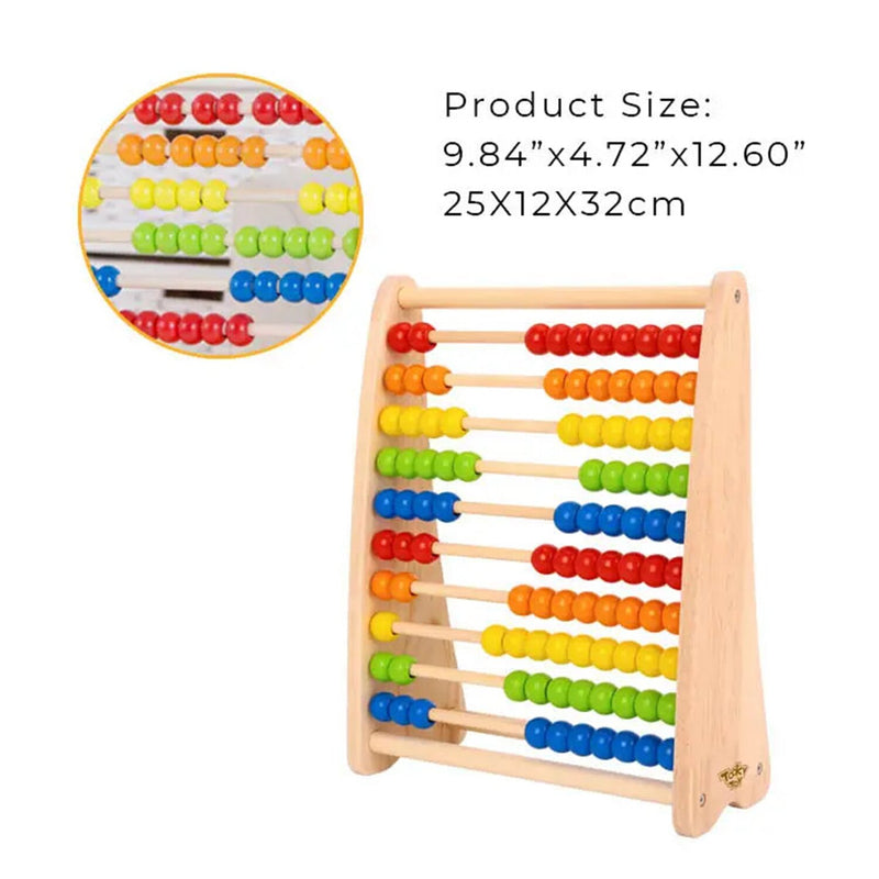 Tooky Toy Co Beads Abacus  25x12x32cm