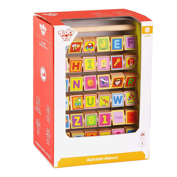 Tooky Toy Co Aphabet Abacus  25x12x32cm