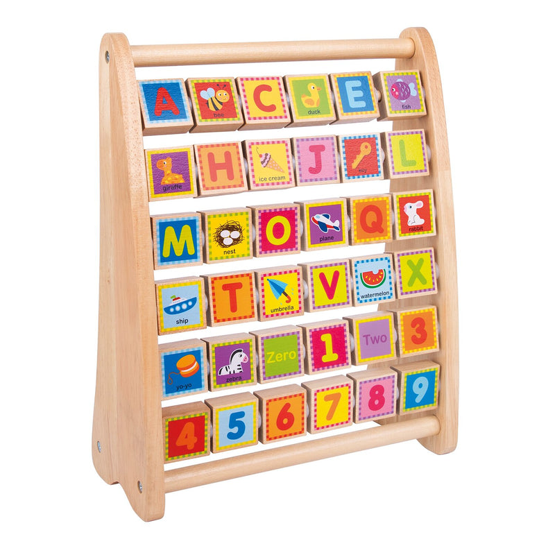 Tooky Toy Co Aphabet Abacus  25x12x32cm