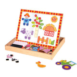 Tooky Toy Co Magnetic Puzzle - Farm  30x22x22cm