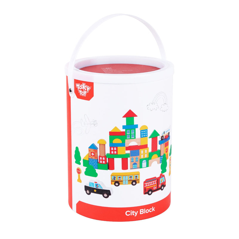 Tooky Toy Co City Block  18x18x28cm