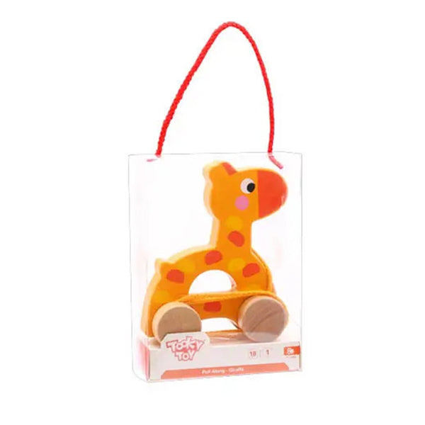 Tooky Toy Co Pull Along - Giraffe  13x6x15cm