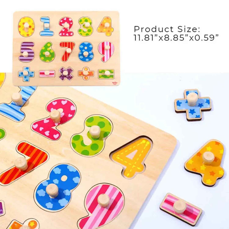 Tooky Toy Co Number Puzzle  30x23x2cm