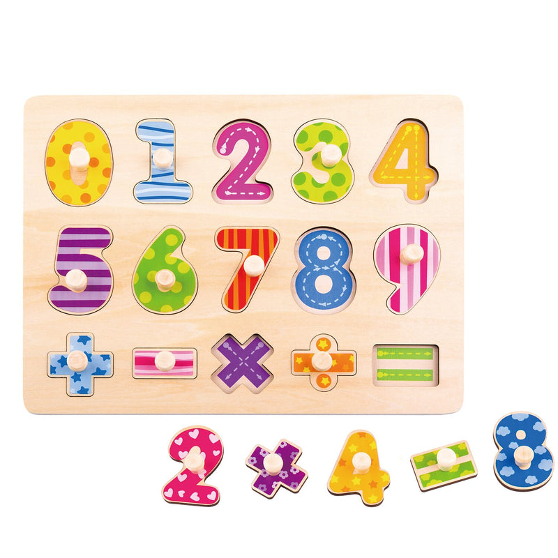 Tooky Toy Co Number Puzzle  30x23x2cm