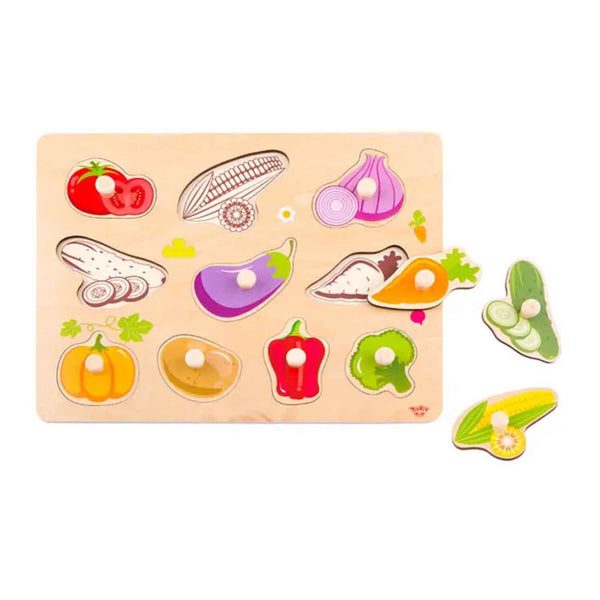 Tooky Toy Co Vegetable Puzzle  30x23x2cm