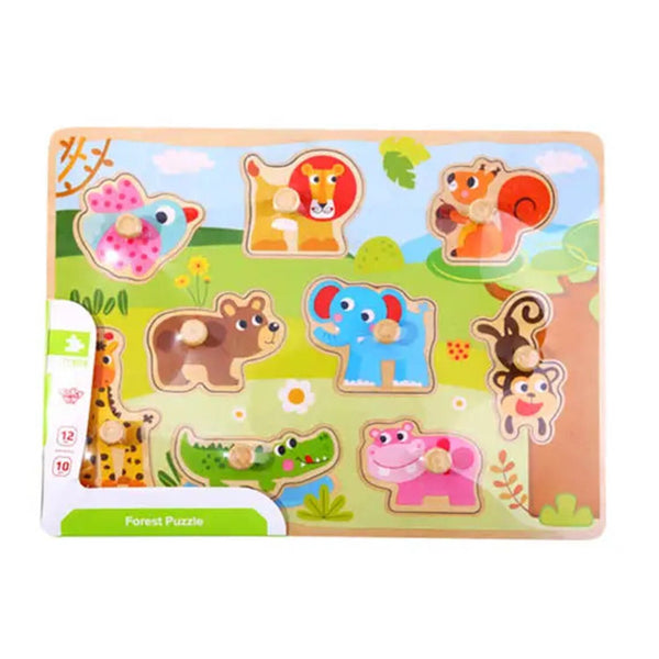 Tooky Toy Co Animal Puzzle  30x23x2cm