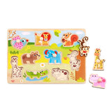 Tooky Toy Co Animal Puzzle  30x23x2cm