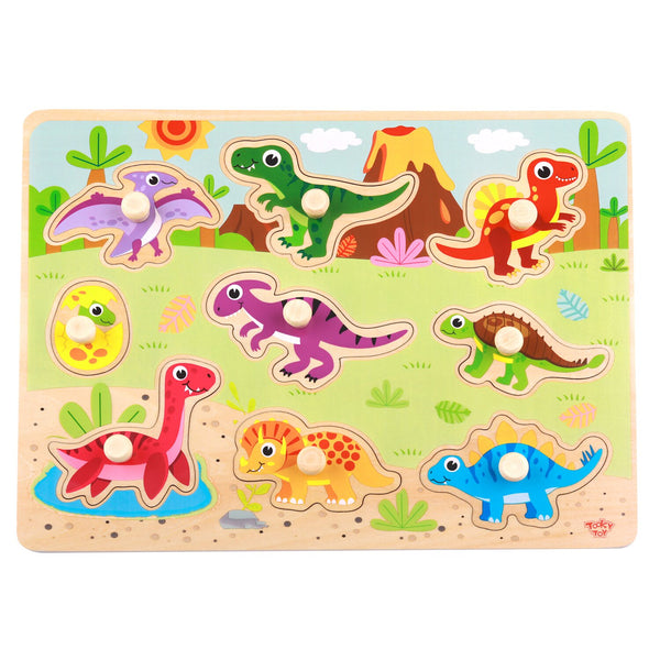 Tooky Toy Co Dinosaur Puzzle  30x23x2cm