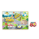 Tooky Toy Co Chunky Puzzle - Transportation  30x21x2cm