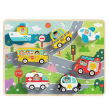 Tooky Toy Co Chunky Puzzle - Transportation  30x21x2cm