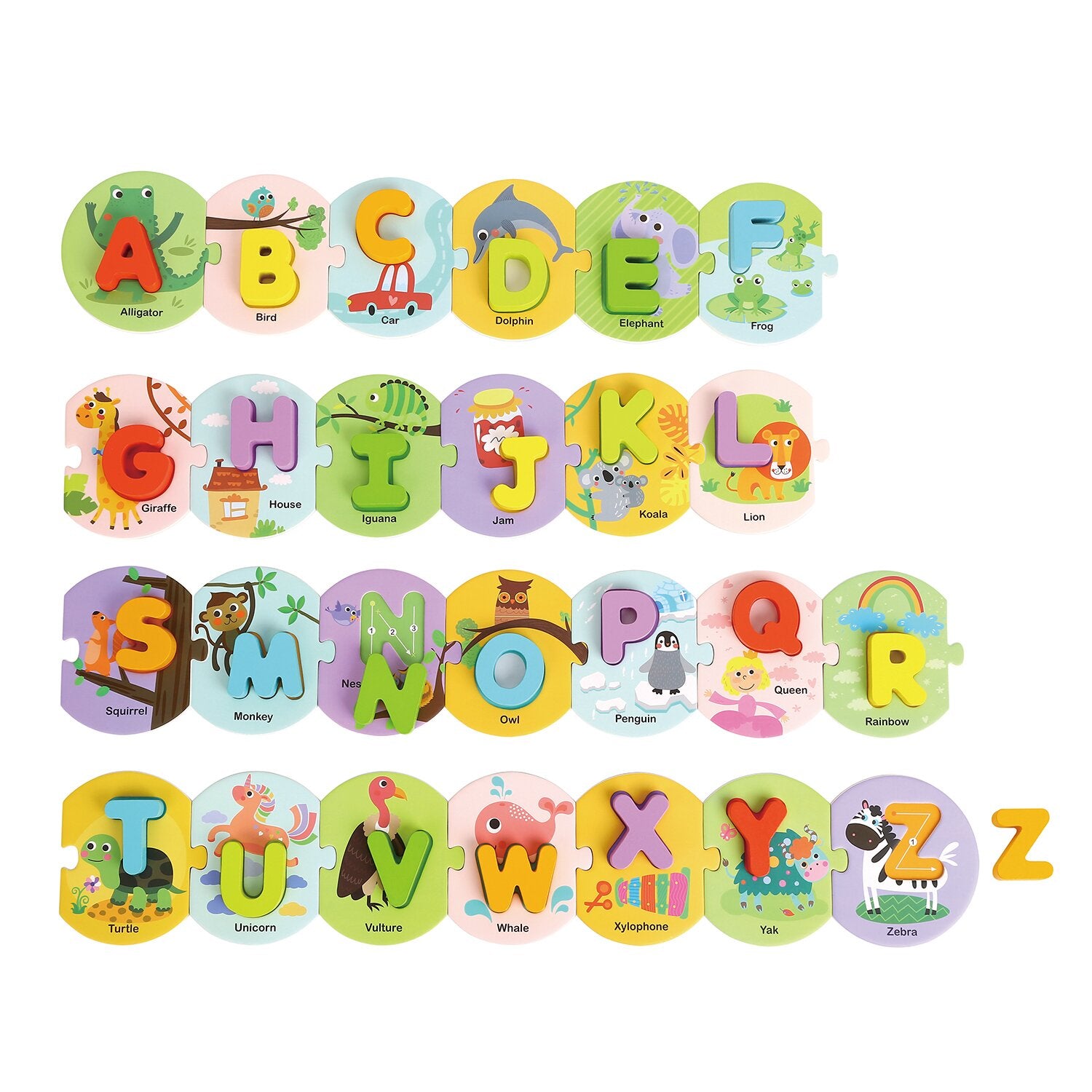 Tooky Toy Co Alphabet Puzzle 250x10x2cm – Fresh Beauty Co.