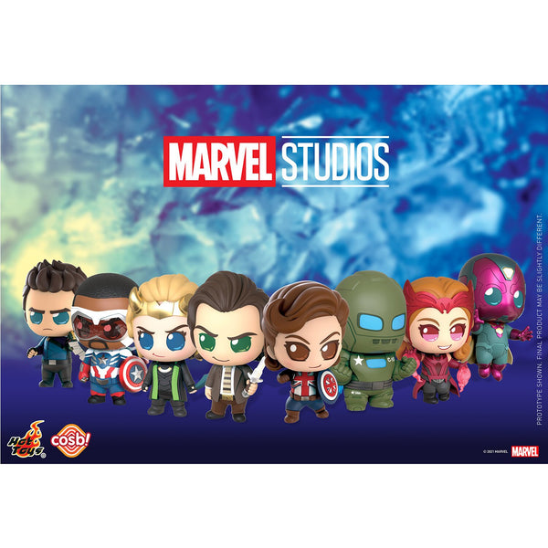 Hot Toy Marvel Studio Disney+ Cosbi Bobble-Head Collection (Case of 8 Blind Boxes)  29x22x12cm