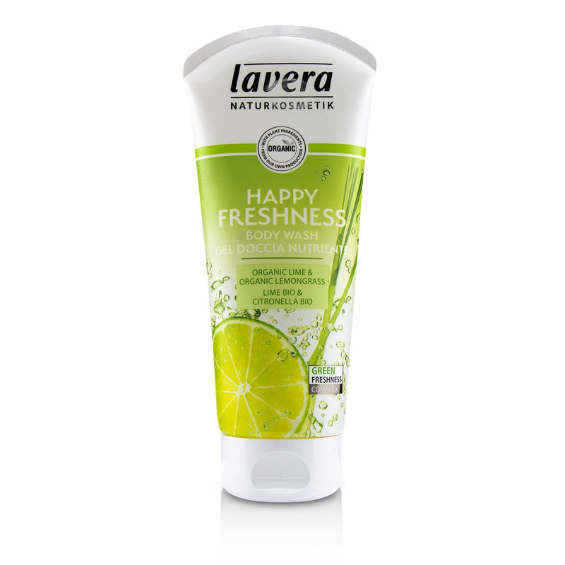 Lavera Body Wash - Happy Freshness Organic Lime & Organic Lemongrass) (Exp. Date: 09/2023)  200ml/6.6oz