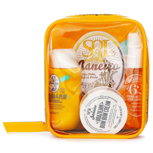 Sol De Janeiro Bum Bum Jet Set: Cream 50ml + Moisturizing Shower Cream Gel 90ml + Hair & Body Fragrance Mist 30ml  3pcs