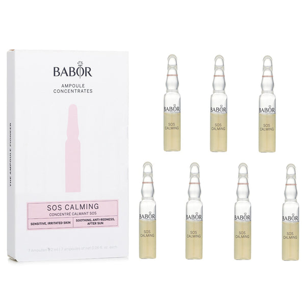 Babor Ampoule Concentrates - SOS Calming (For Sensitive, Irritated Skin)  7x2ml/0.06oz