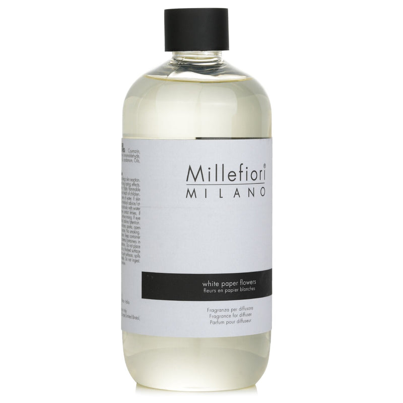 Millefiori Natural Fragrance Diffuser Refill - White Paper Flowers  500ml/16.9oz