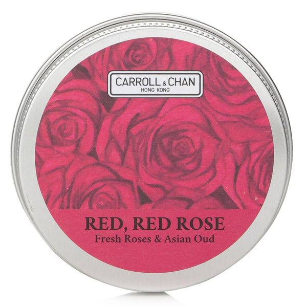 Carroll & Chan 100% Beeswax Mini Tin Candle - # Red, Red Rose (Fresh Roses & Asian Oud)  1pcs