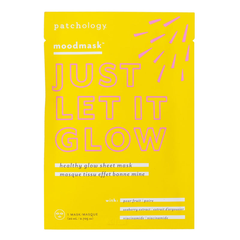 Patchology Moodmask Just Let It Glow Healthy Glow Sheet Mask  20ml/0.705oz