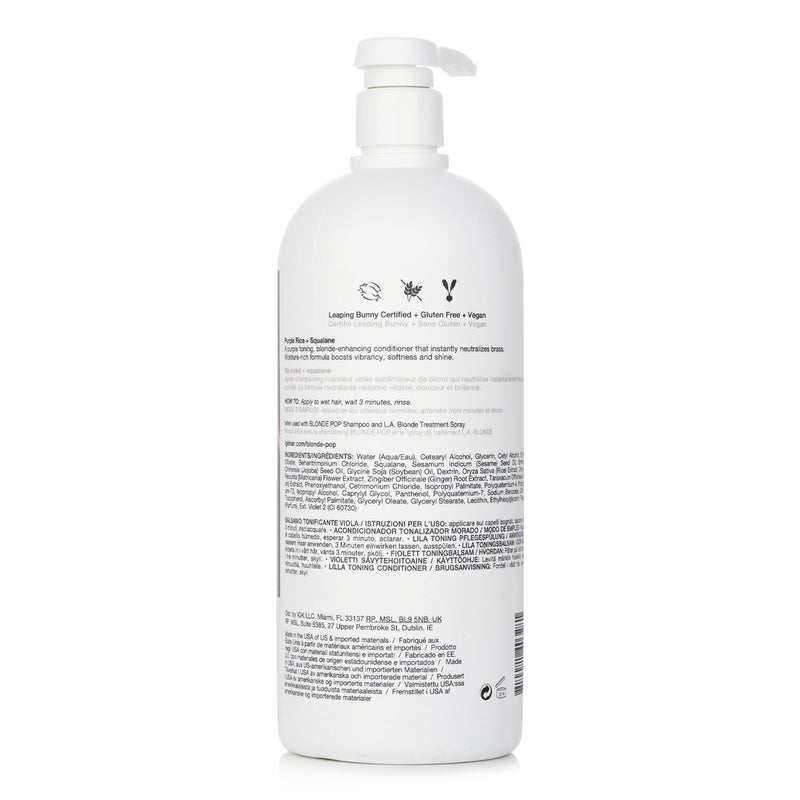 IGK Blonde Pop Purple Toning Conditioner  1000ml/33.8oz