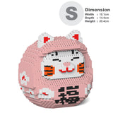 Jekca Daruma Maneki Neko 01S-M01 Building Bricks Set  18x14x21cm