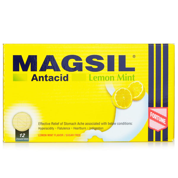 Fortune Pharmacal Fortune - MAGSIL LEMON TABLETS 12'S [HK Label Authentic Product]  12's