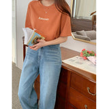 Trendywhere Amour Letter Print Tee  Free (XS-M)