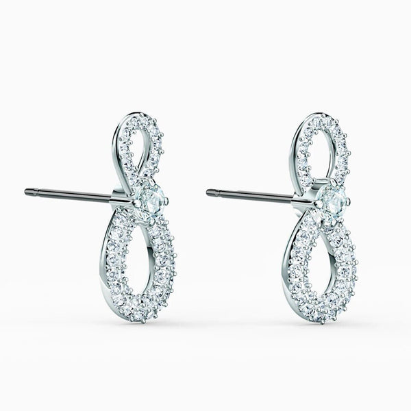 Swarovski Swarovski Infinity drop earrings 5518880  - Infinity, White, Rhodium plated  White