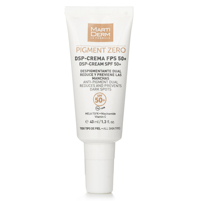 Martiderm Pigment Zero DSP-Cream SPF 50+ (For All Skin)  40ml/1.3oz