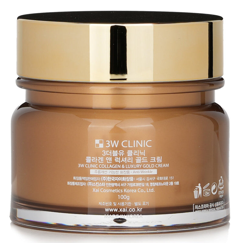 3W Clinic Collagen & Luxury Gold Revitalizing Comfort Gold Cream  100ml/3.53oz